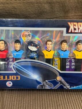 Star Trek Character PEZ Dispenser Collector Set - Blue, Yellow, Red, Black